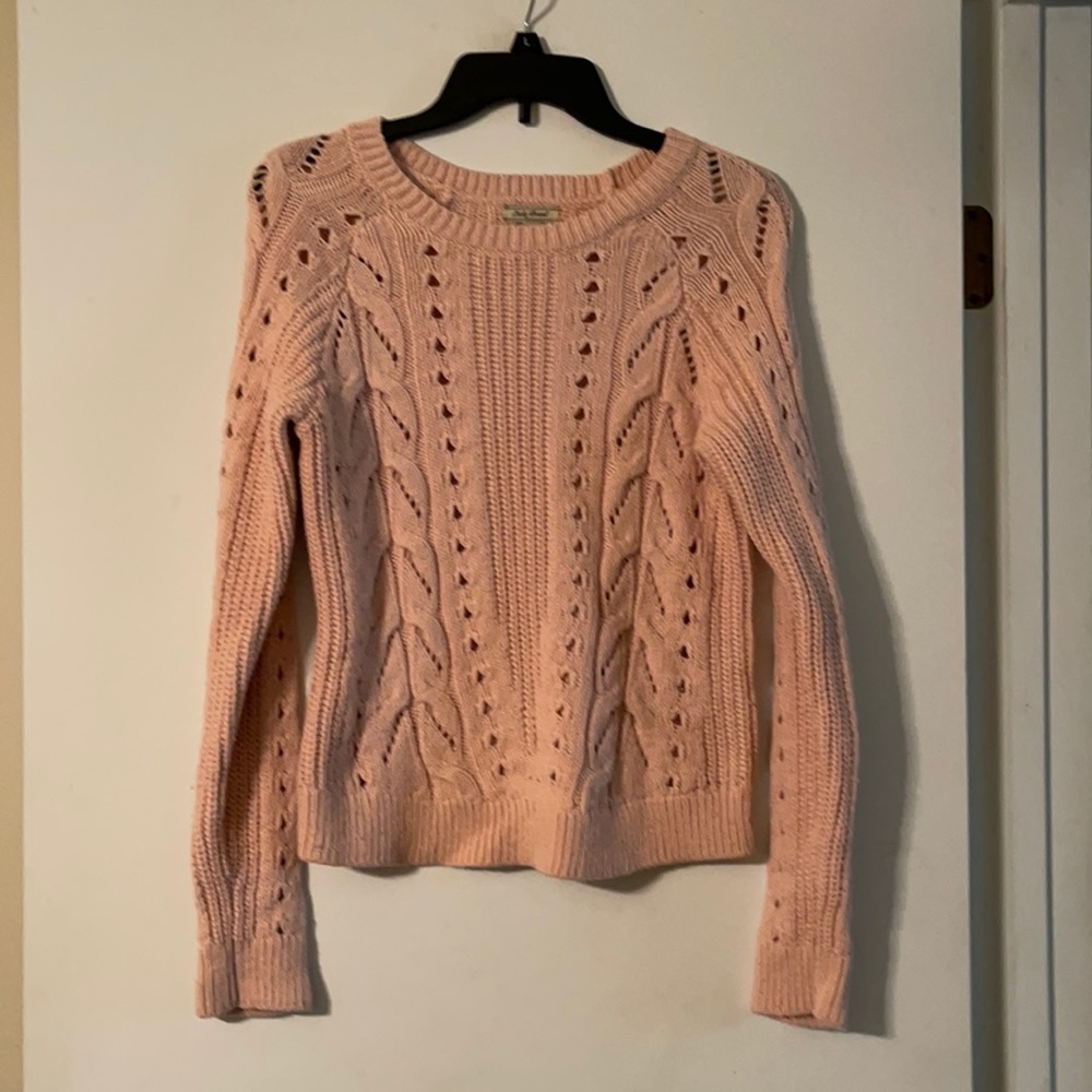 Lucky brand pink sweater in size small